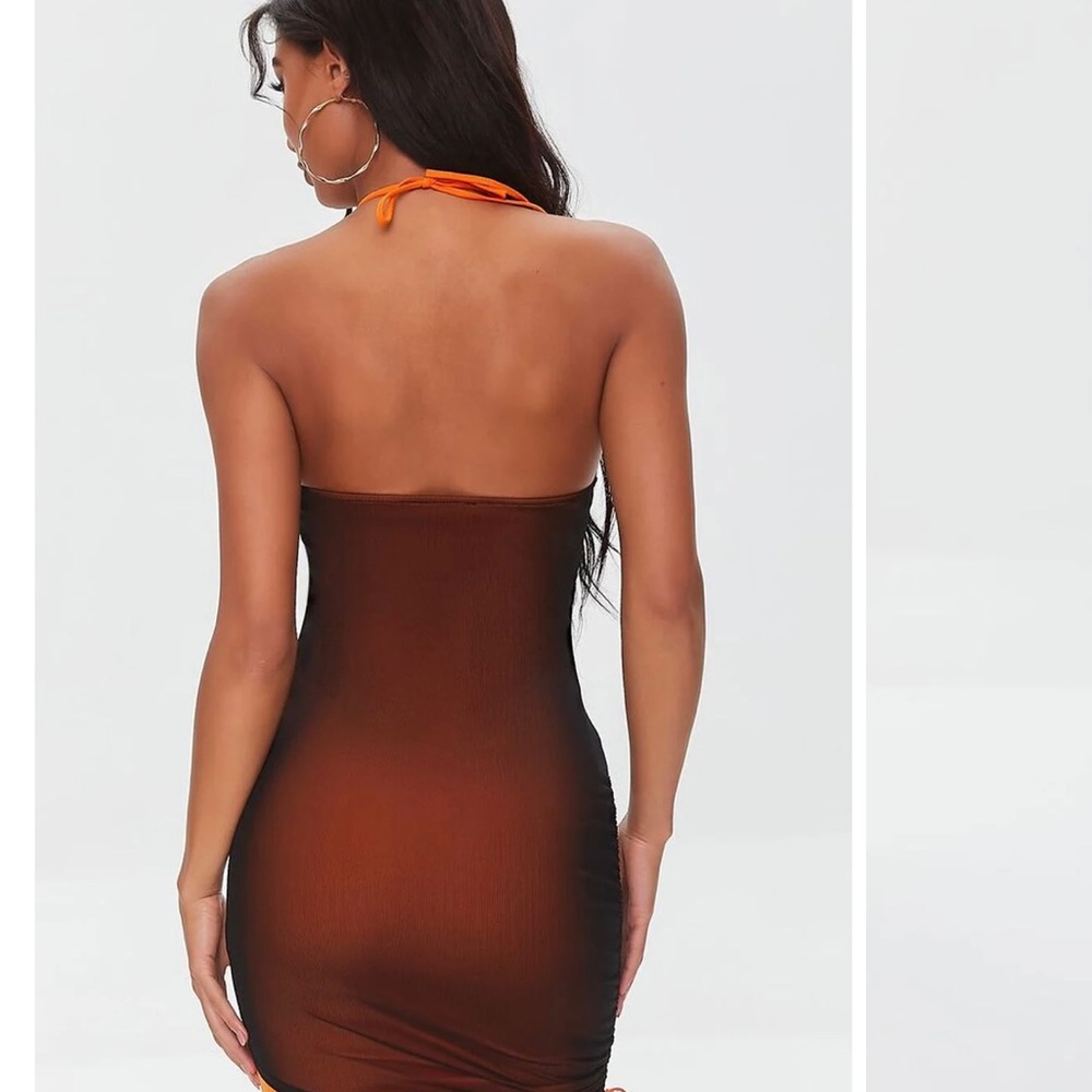 Sale!! Mesh Halter Mini Dress Size Small New W/out Tags Halloween Style Sexy - Picture 5 of 9